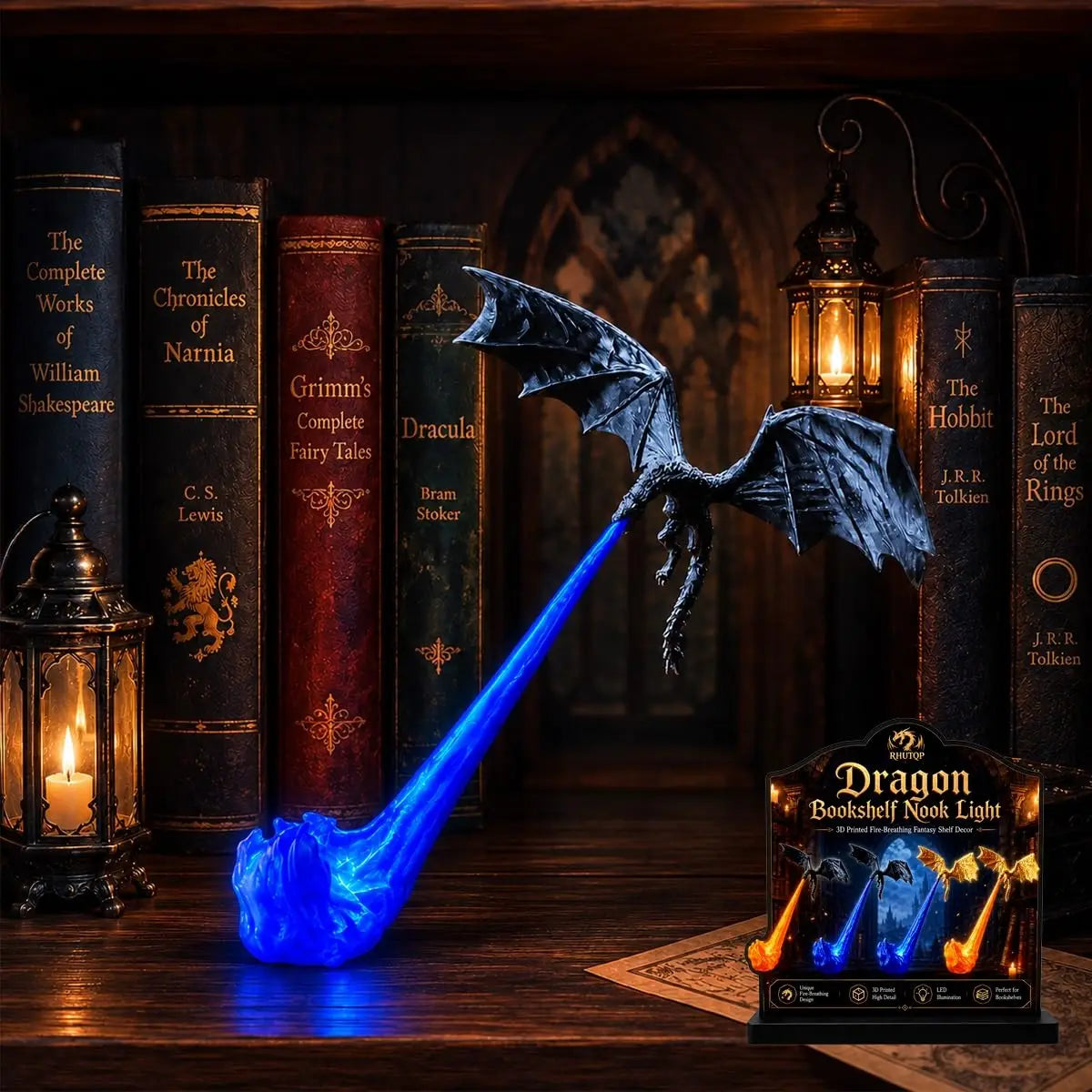 Dragon Bookshelf Light