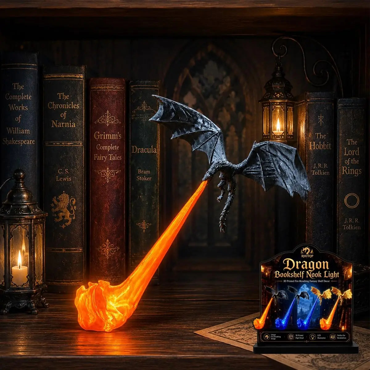Dragon Bookshelf Light