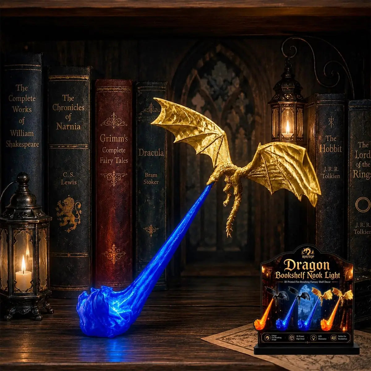 Dragon Bookshelf Light
