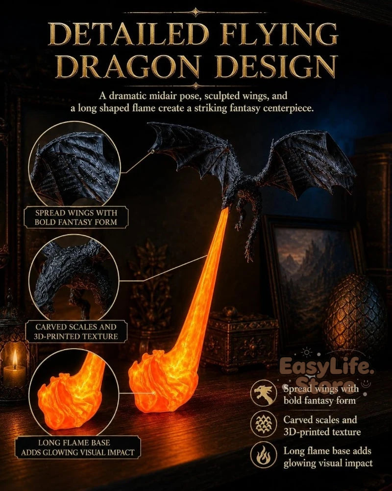 Dragon Bookshelf Light